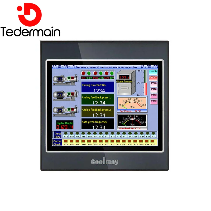 Coolmay HMI TK6037FH Small compact 320*240 resolution color HMI touch screen 3.5 inch industrial monitor CNC controller kit