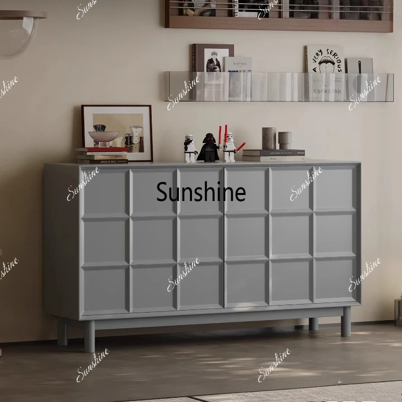 

Modern simple lacquered sideboard, living room against the wall, Nordic light luxury entrance cabinet