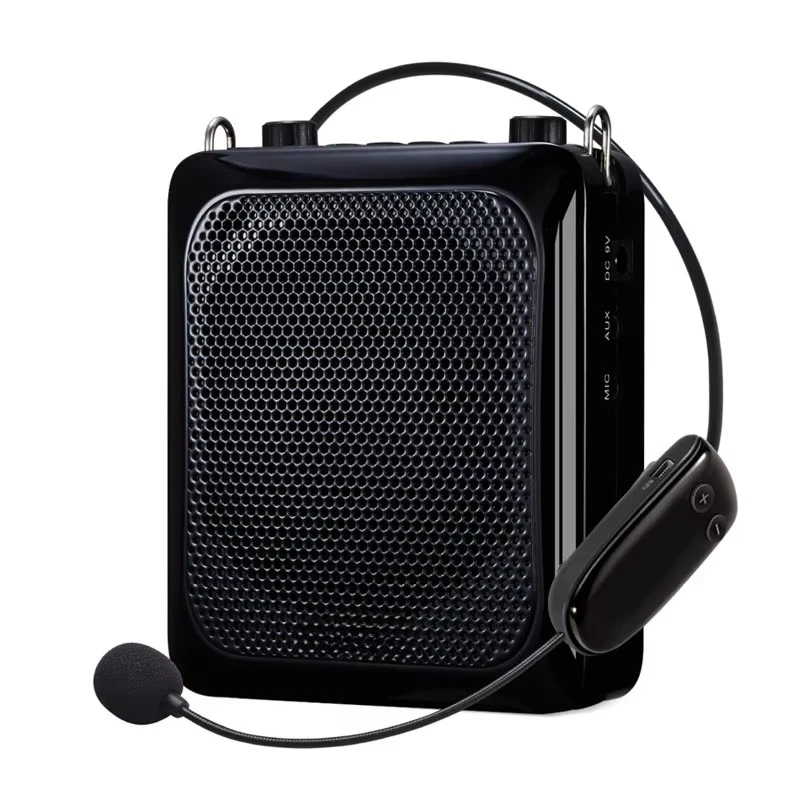 25W Portable Bluetooth Wireless Voice Amplifier for Teacher with UHF Microphone AUX HiFi Recording Mini Echo Audio Speaker
