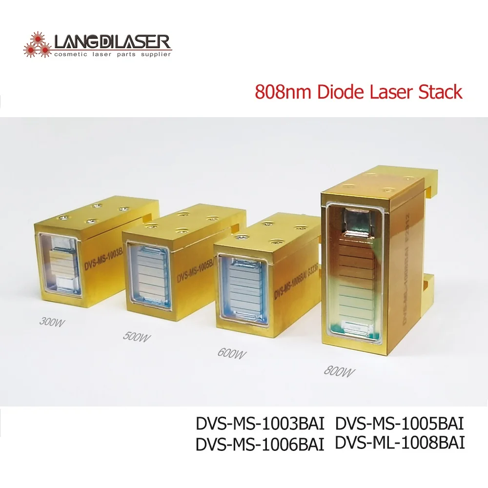 DVS-MS-1003BAI&1005BAI&1006BAI&1008BAI / 808nm Diode Laser Stack / Power 300W&500W&600W&800W / Guarantee 20 Millions