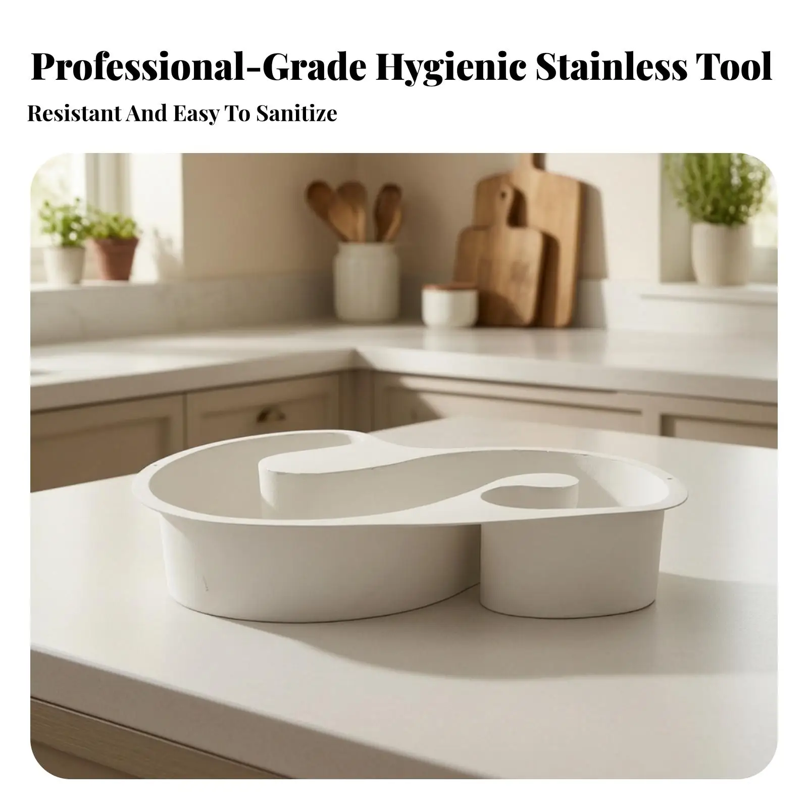 Elegant Stainless Steel Seafood Shaper Mold S Curve Plating Form for Creative Appetizer Styling Decorative Metal Tray