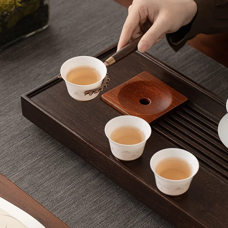 Solid Wood Tea Tray Household Kung Fu Tea Set Dry Brewing Table Small Office Desktop Tea Sea High End New Style Furniture New