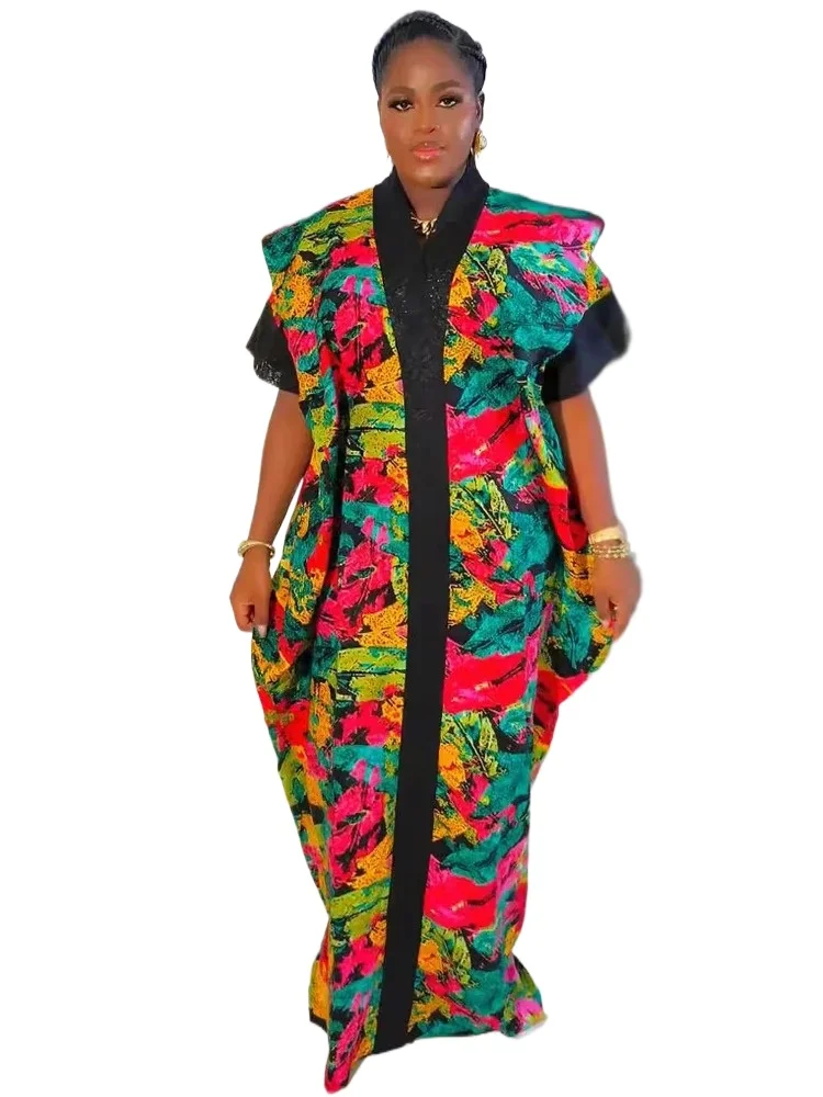 

Africa Clothes Dashiki Ankara Sequin Outfit Gown African Dresses for Women Kaftan Muslim Wedding Party Long Plus Size Maxi Dress