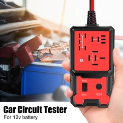 Car Relay Tester Voltage Tester Universal 12V Car Battery Checker Automotive Electronic Relay Tester LED Indicator Light