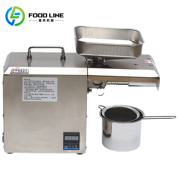 Hot Sale Household Stainless Steel Olive Oil Press Sesame Peanut Extractor Oil Press Machine
