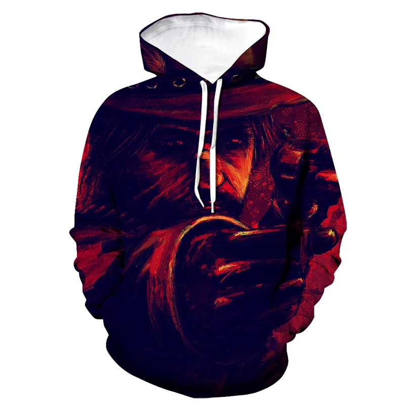 Popular Game Hoodies Red Dead Redemption 2 3D Print Hooded Sweatshirt Men Women Fashion Hoodie RDR2 Hip Hop Pullover Unisex Tops