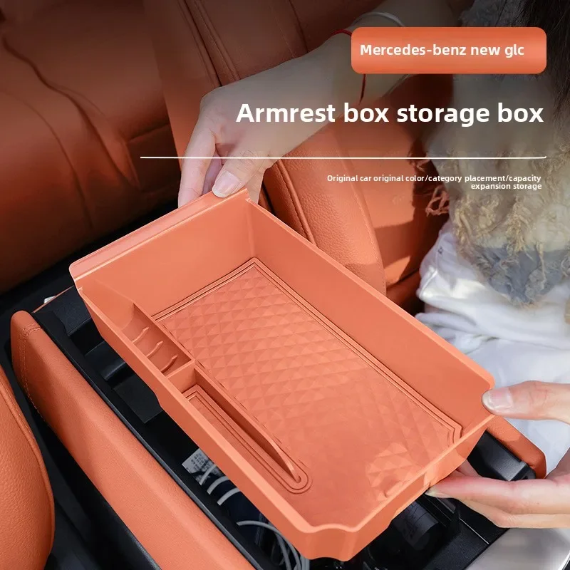 

Center Console Organizer Box for 2022-2025 Mercedes-Benz C-Class/GLC300L/C260L/E300L | Interior Car Accessories