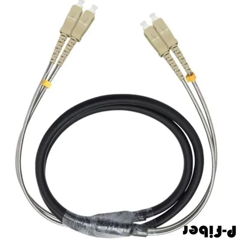 outdoor patchcord 200m 2/4 cores 7.0mm 2C 4C OM1 OM2 CPRI LC SC FC DVI waterproof FTTH jumper optical fiber armored cable 2 core