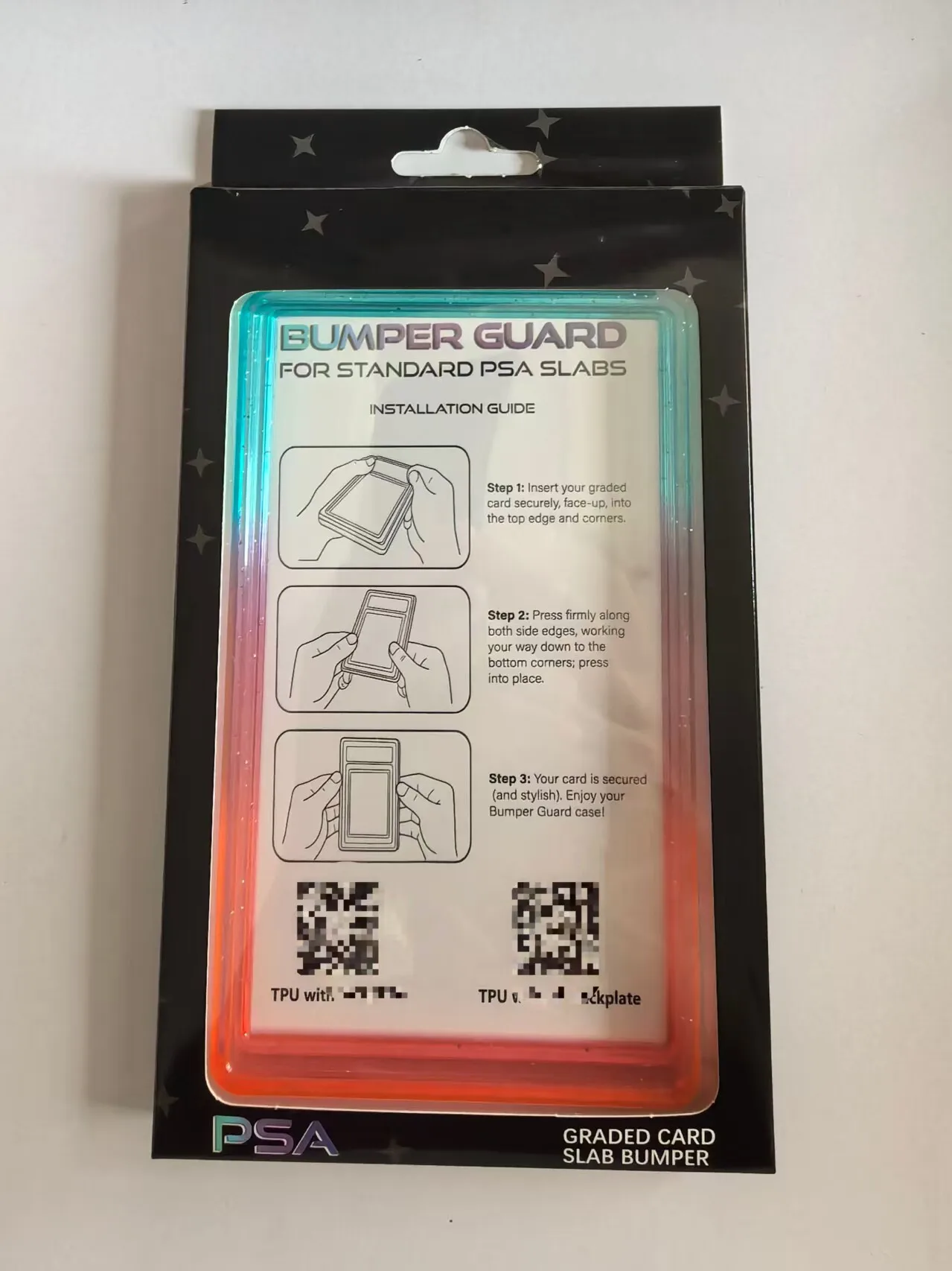 PSA35PT certified card holder with ultra-soft TPU enclosure seamless edge design breathable polycarbonate backing durable drop p