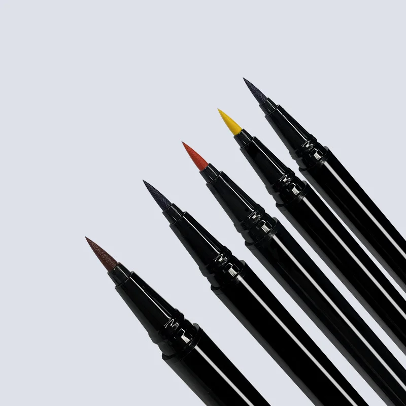 Neon Liquid Eyeliner Pen Waterproof Easy To Wear  Makeup Matte Black Eyeliner Private Label Wholesale Vegan Eyeliner Pencils