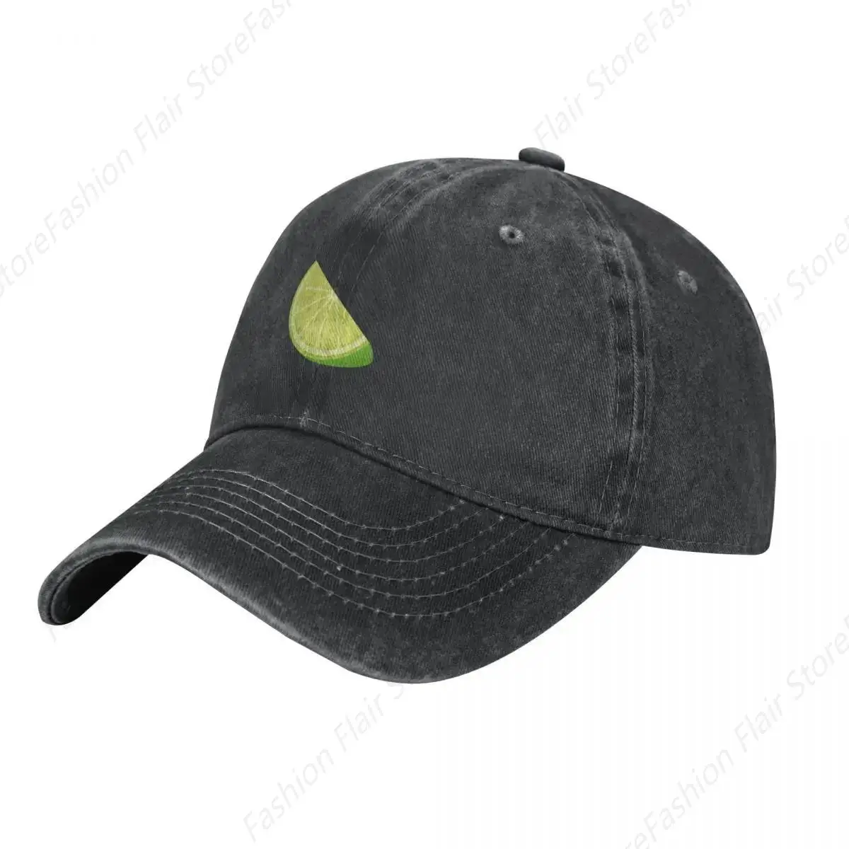 Lime Slice Cowboy Hat Sports Cap Sunscreen Hood For Girls Men's