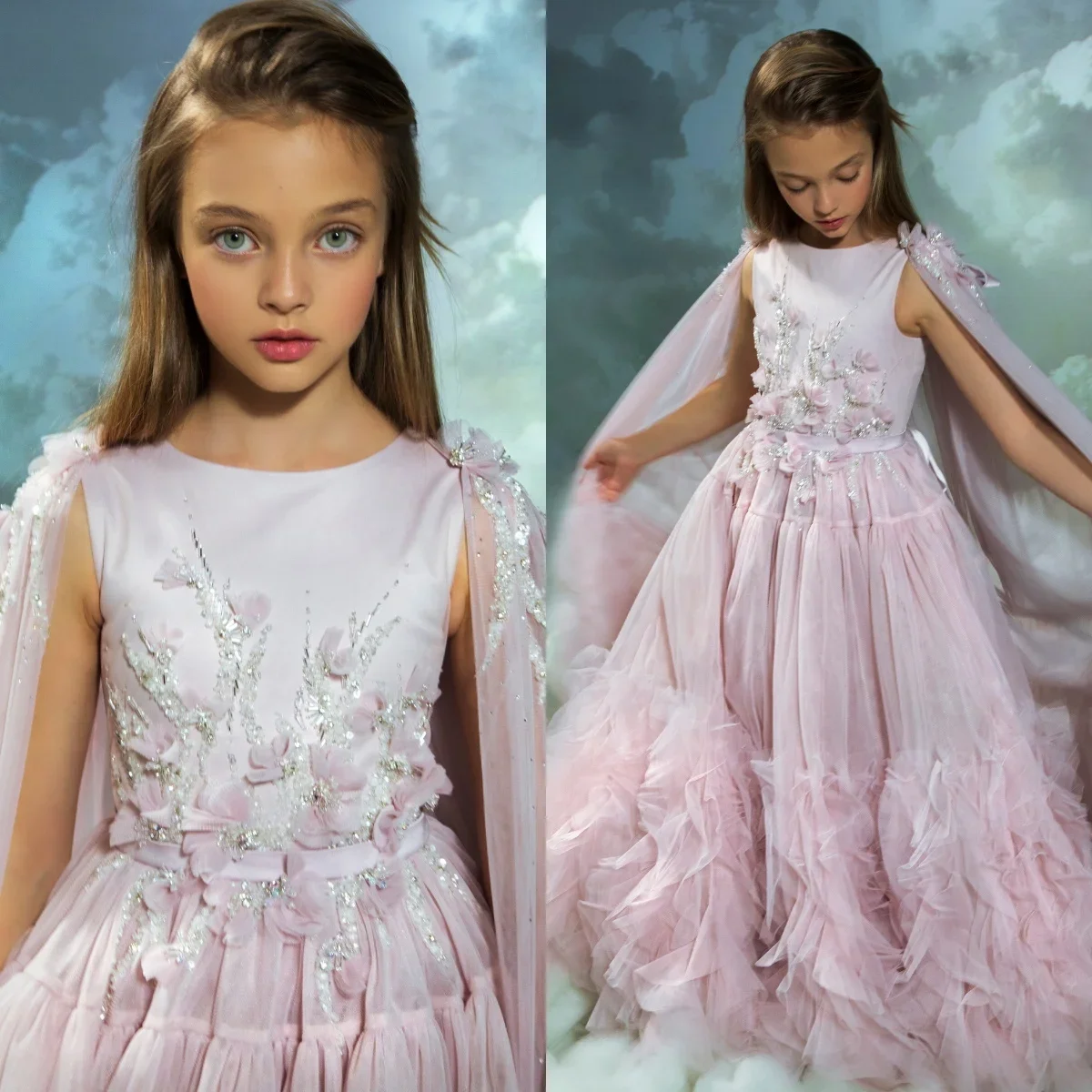 blush-pink-flower-girl-dresses-with-cape-customized-floral-ruffles-princess-baby-girl's-birthday-party-gowns-kids-pageant-dress