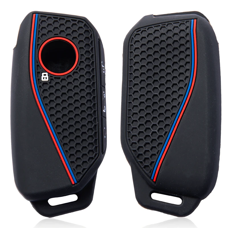 Silicone Case For BMW 7 Series X7 I7 IX 740LI Alcantara Car Remote Key Case Cover Shell Accessories