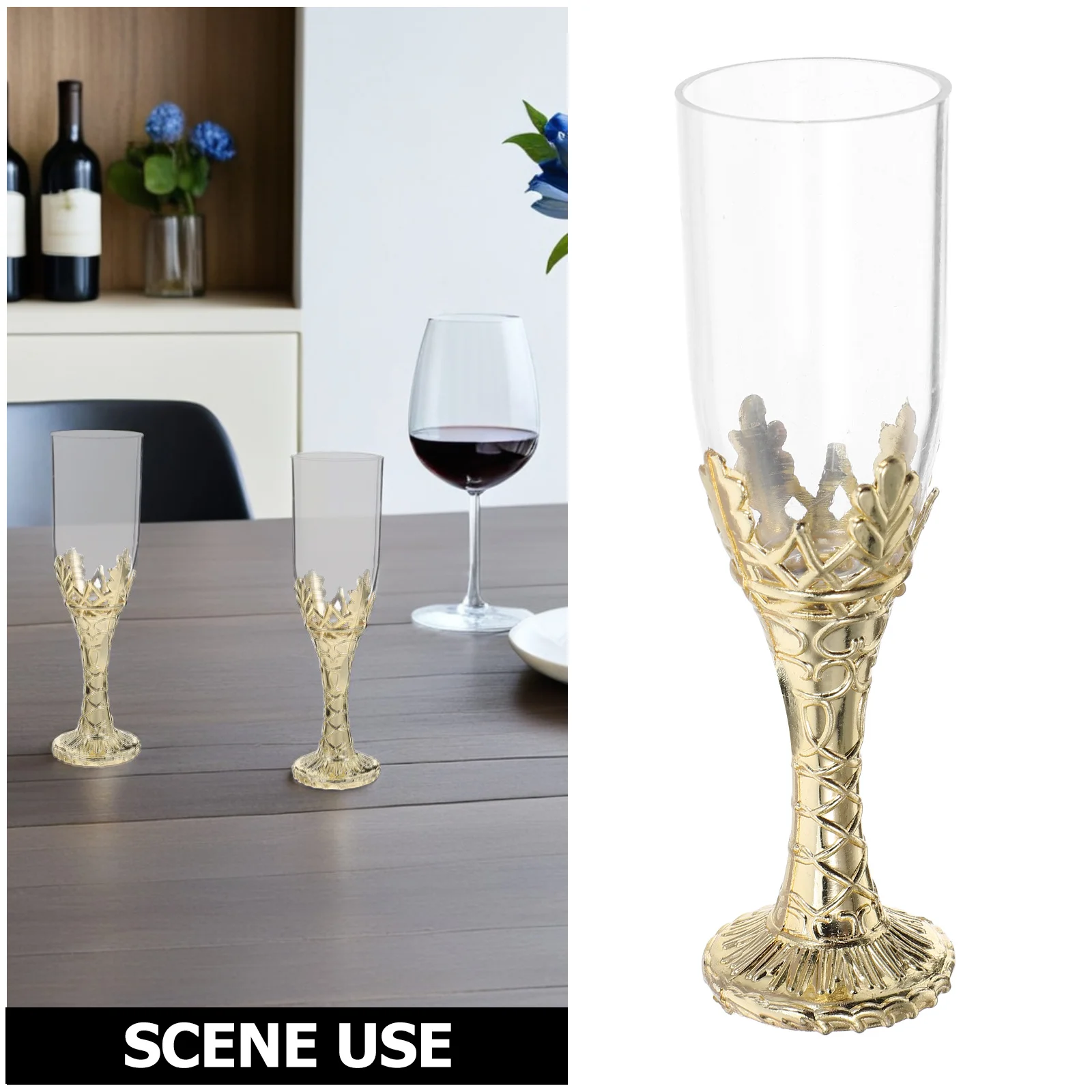 6 قطعة كؤوس العقيق لتزيين الكنيسة أكواب بلاستيكية أنيقة للتواصل في القرون الوسطى كؤوس للشرب على الطراز القوطي لحفلات الزفاف