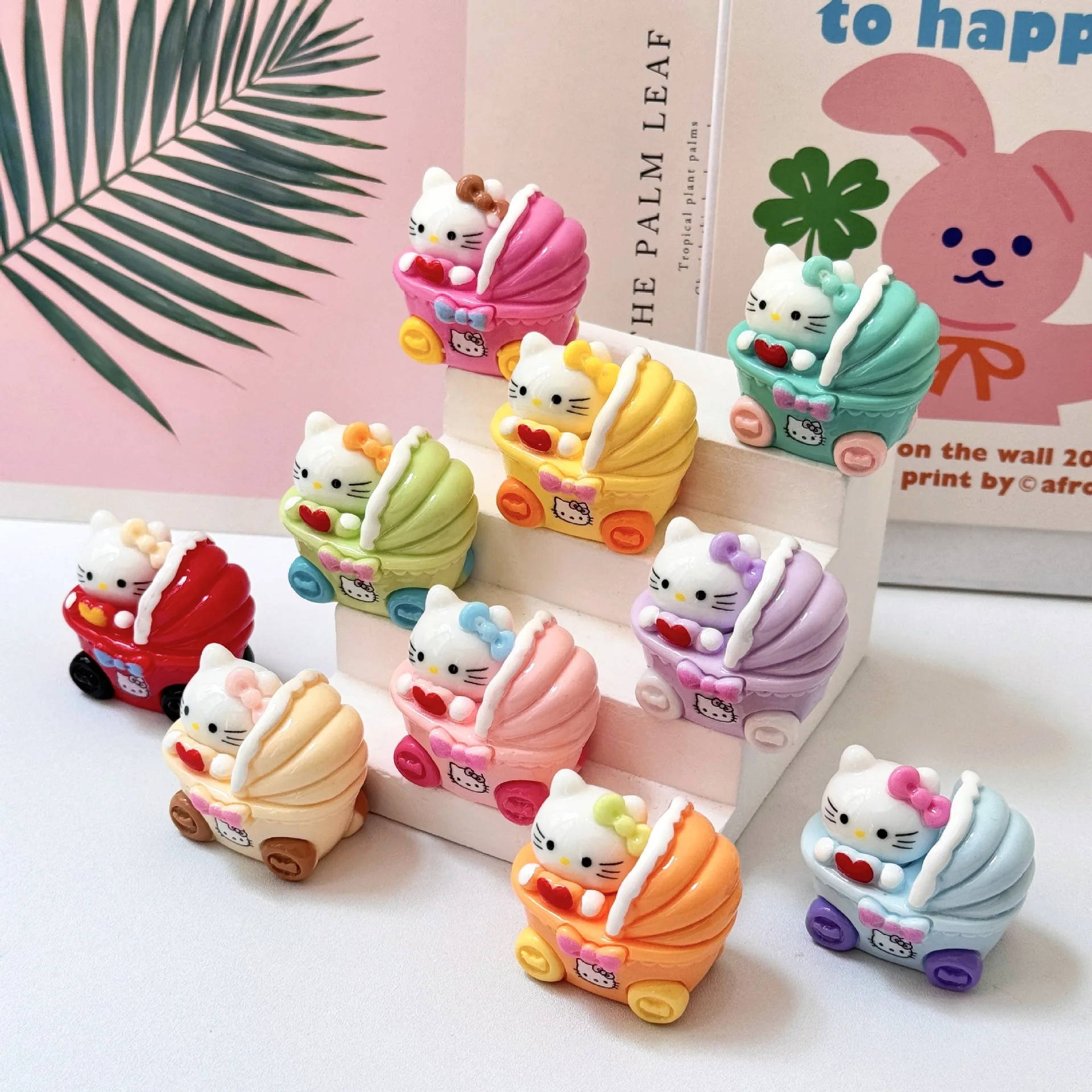 

Новая модель: миниатюрная фигурка Hello Kitty, котенок, милый настольный декор, микроландшафт, DIY-сцена, трендовый подарок, смола, маленький размер