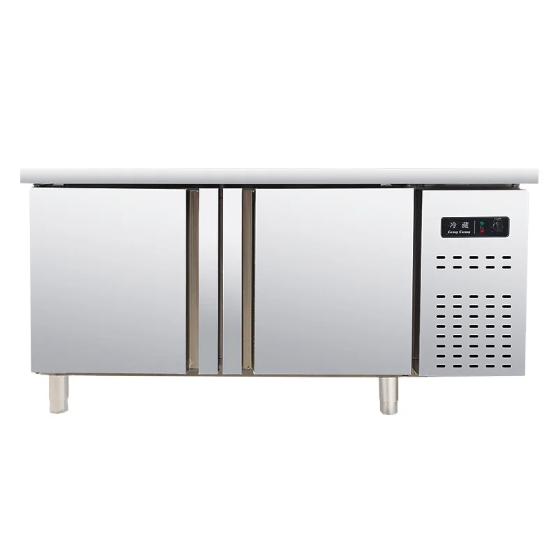 2022 Display Counter Fridge Counter Display Fridge Freezer Commercial Undercounter Fridge Stainless Steel 304/201 2 Door