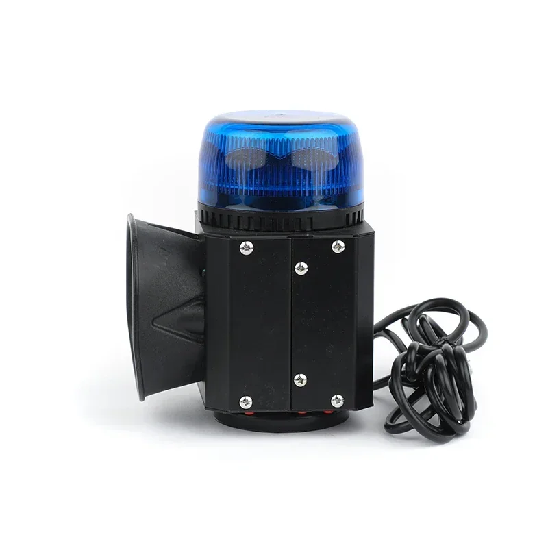 6 Waarschuwingsgeluiden Autosirene Brandweerwagen Alarm Luide Hoorn met 8 W Led Waarschuwingsbaken Noodverlichting met Aansteker