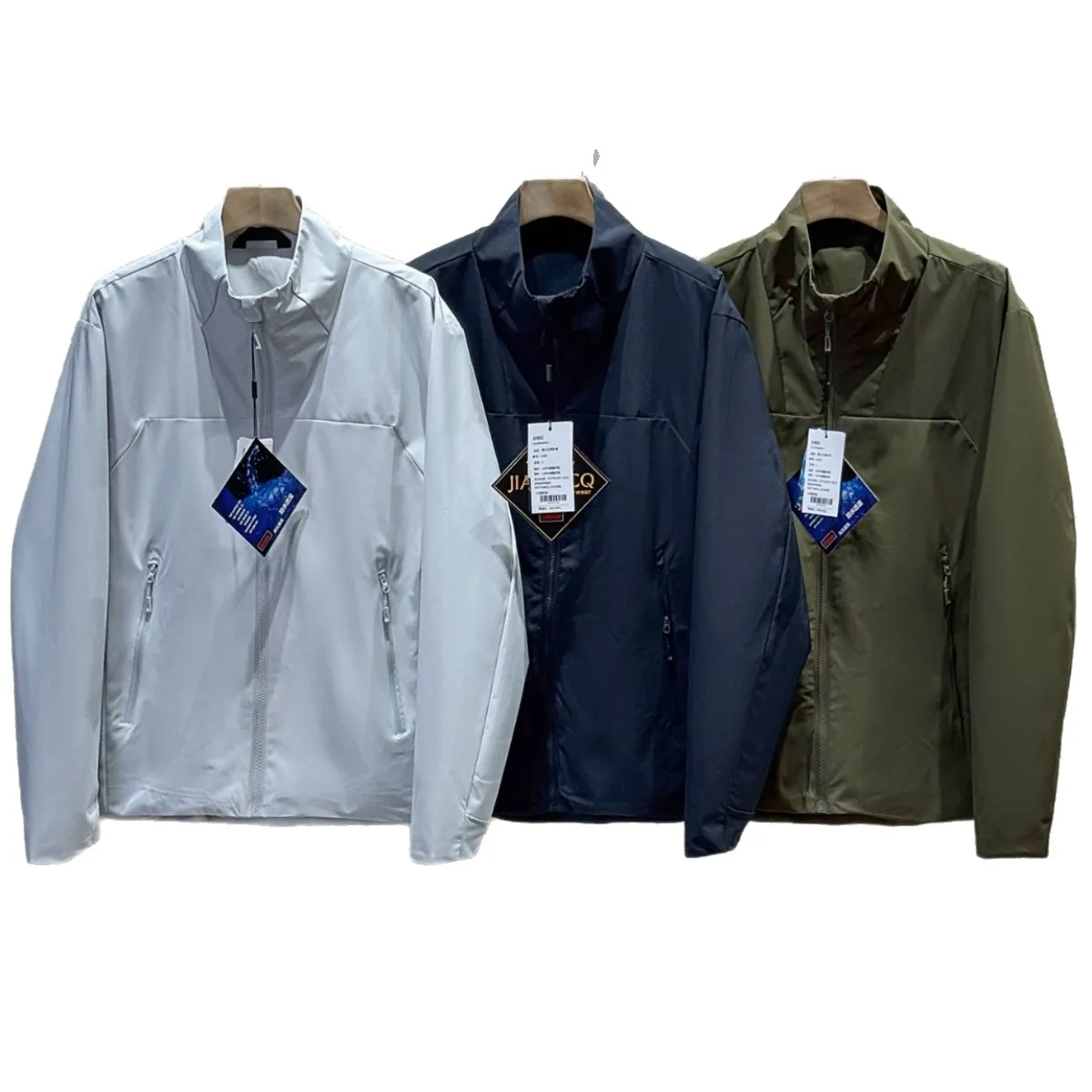 High Quality Mens Stand Collar Jacket Windproof Waterproof Outdoor Mountaineering Coat Durable Comfortable Outerwear