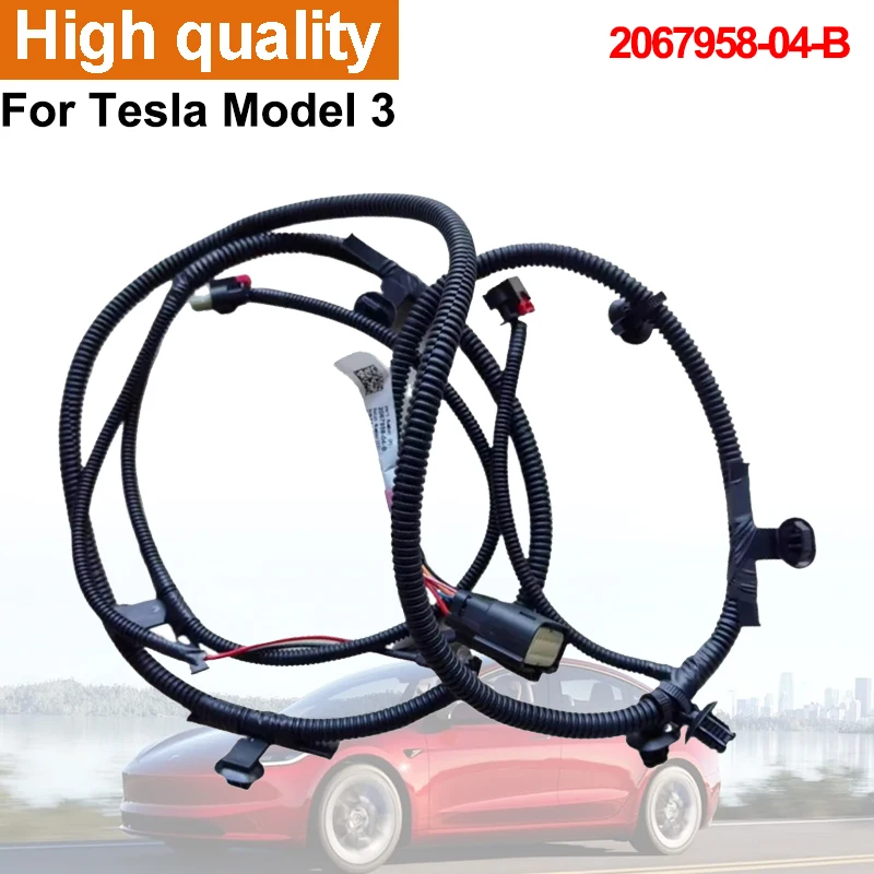 For Tesla Model 3 Front Bumper Harness Without Reverse Radar Interface 2067958-04-B 206795804B Accesorios Para Auto