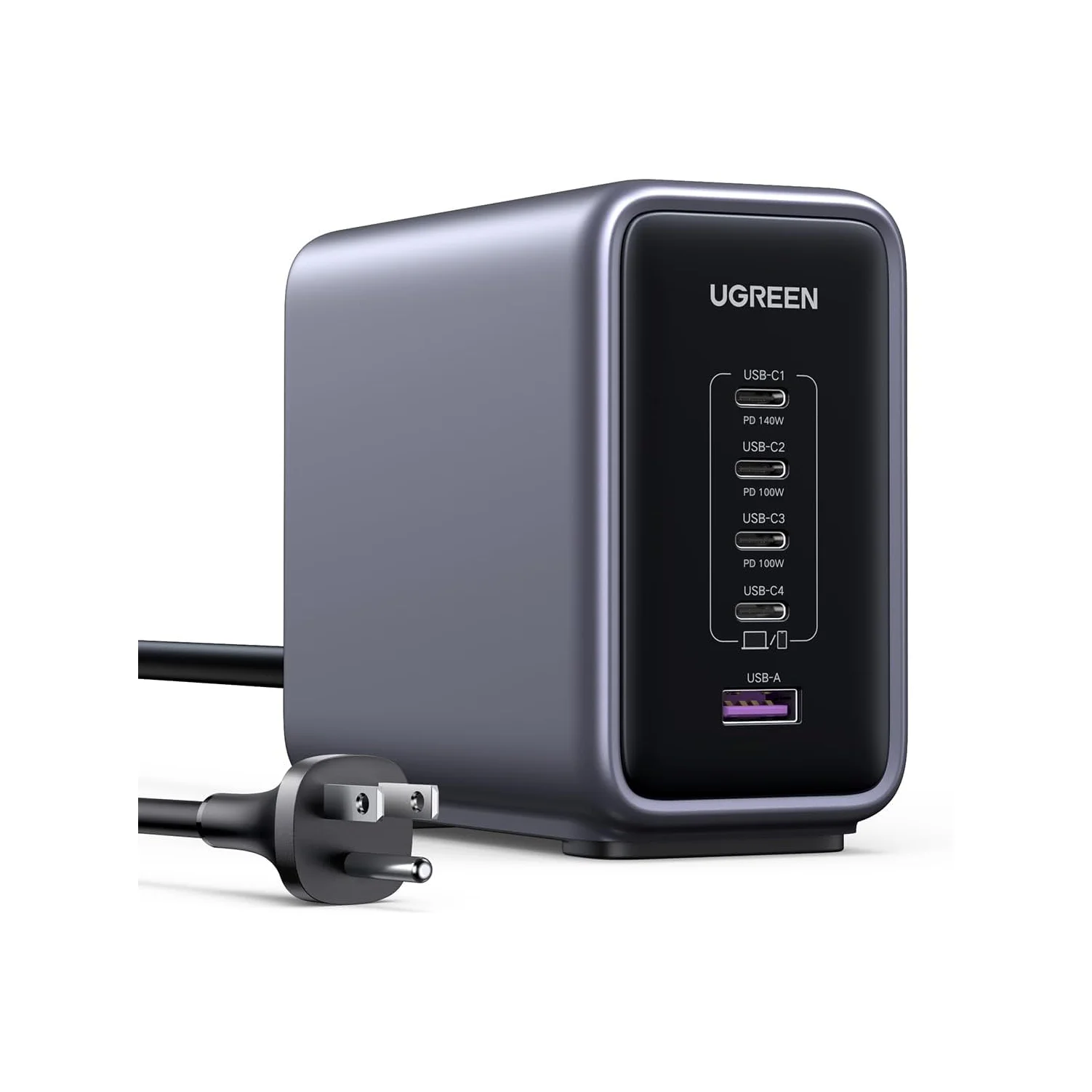 

UGREEN Nexode 300W GaN USB C Charger, 5-Port Desktop Charging Station Compatible with MacBook