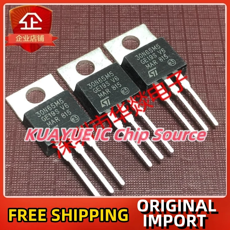 

10PCS-30PCS/ STP30N65M5 30N65M5 TO-220 650V 22A Fast Shipping Quality Guarantee