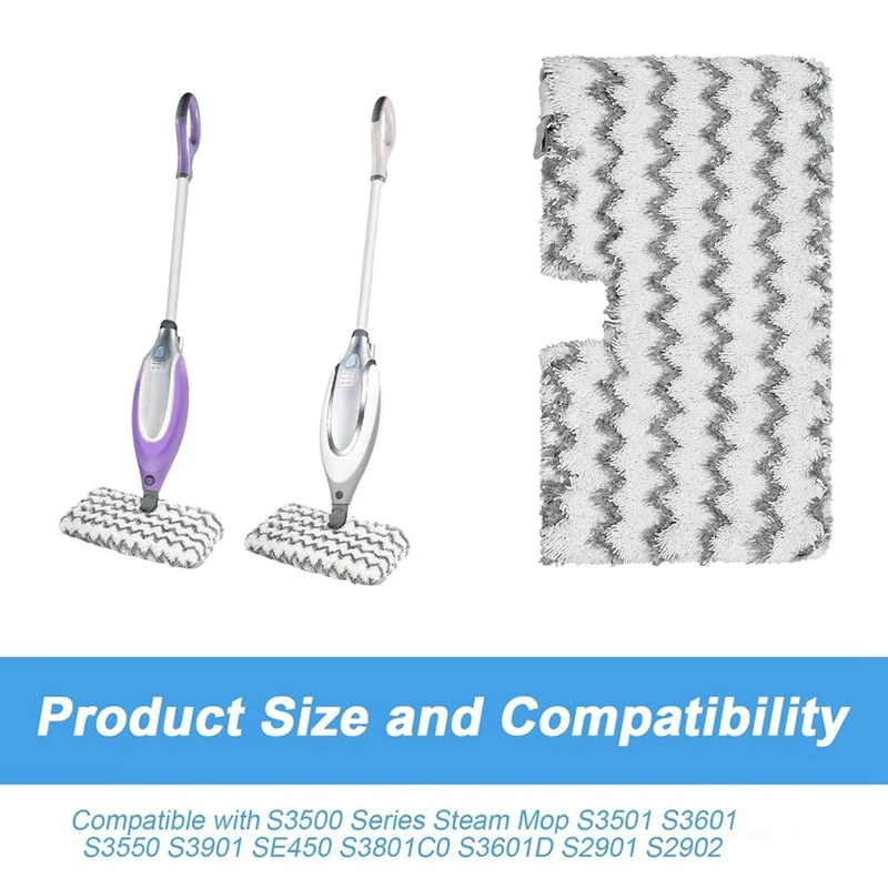 Tampons de rechange pour vadrouille à vapeur, vadrouille de poche, microcarence, Shlavabo S3500 Series, S3501, S3601, S3501S, S3601C