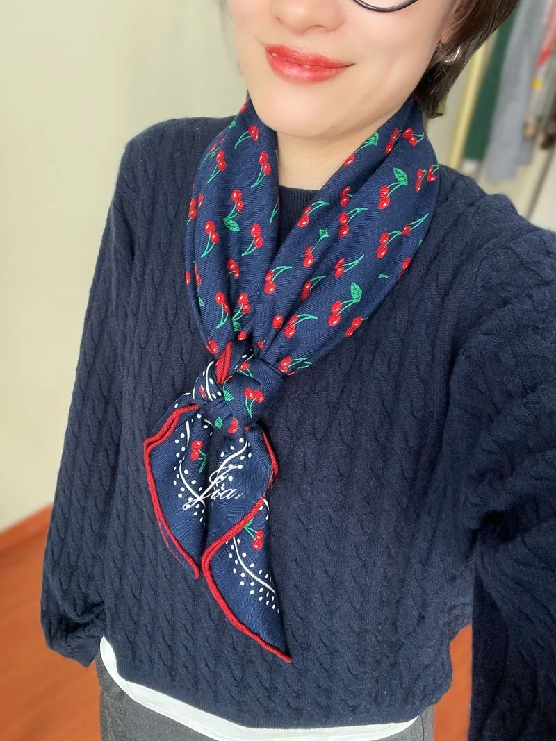 poincon-en-laine-double-face-en-soie-imprime-cerise-Echarpe-polyvalente-pour-femme-de-haute-qualite-enveloppement-d'epaule-polyvalent-pour-toute-la-mer