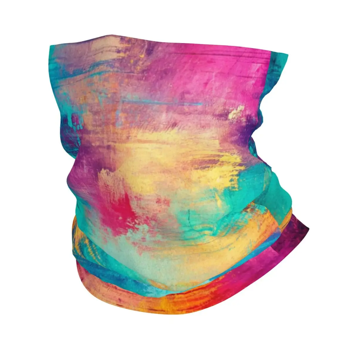 Colorful Smoke Scarf Neckerchief Neck Face Mask Polyester