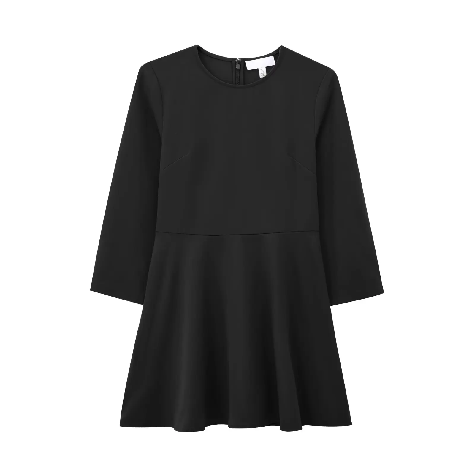 JNLEAOG 新作 レディースファッションデザイン Aラインワンピース フレアスカート裾 斜めストライプ柄 フレンチスタイル 長袖 丸首 カジュアルワンピース