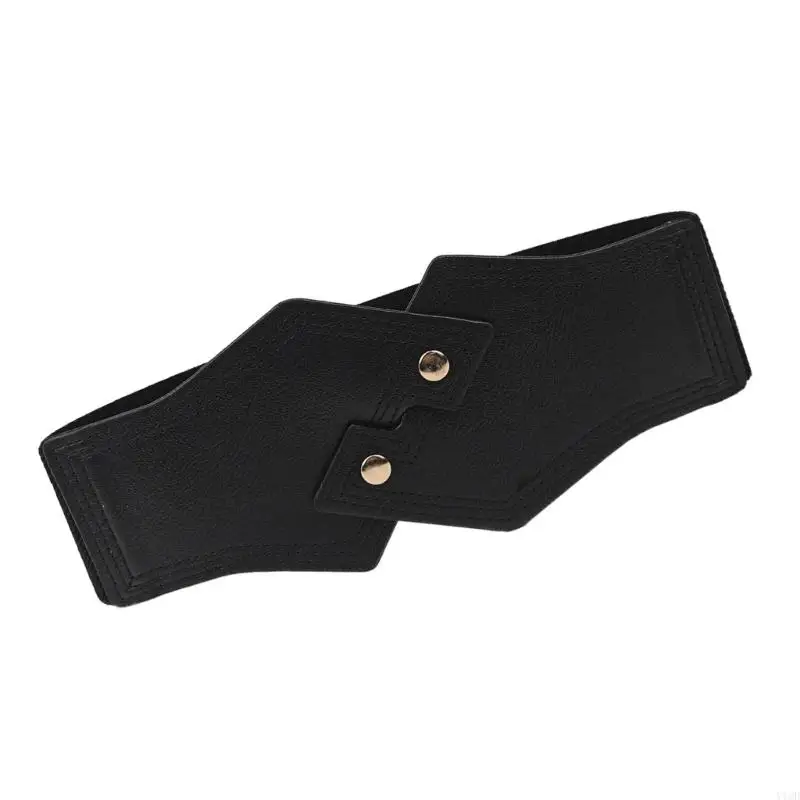 أسود قابلين للامتداد الحزام الجلدي الحزام للنساء الخصر حزام مكتب الحفلات