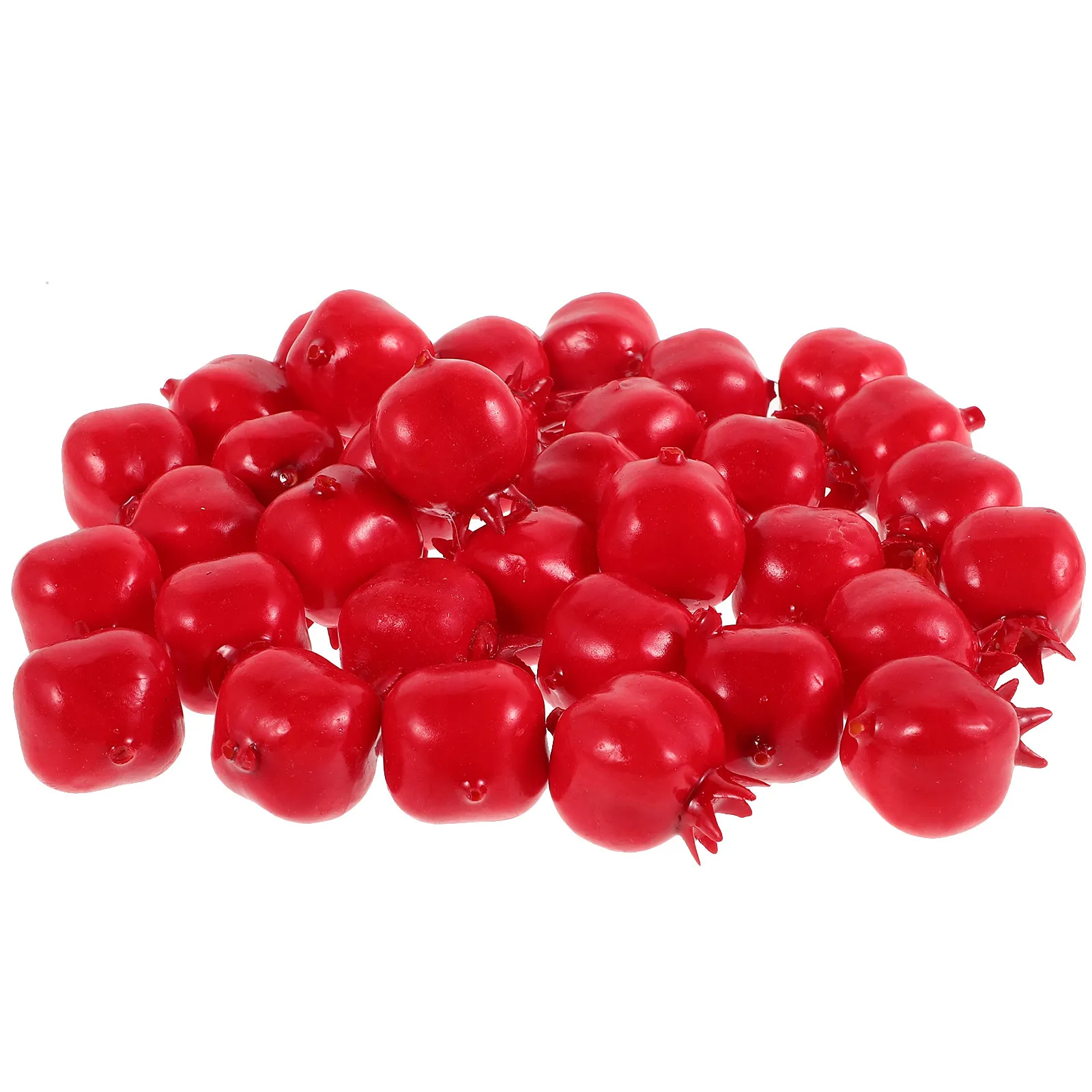 50Pcs Mini Artificial Pomegranate Foam Fake Fruit Decoration Realistic Display Decoration Kitchen Cabinet Decor Home Display
