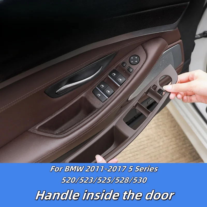 

for BMW 5 Series Car Door Armrest Panel Trim Pull Handle Set Replacement Quality Interior F10 F11 520i 523i 525i Accessories
