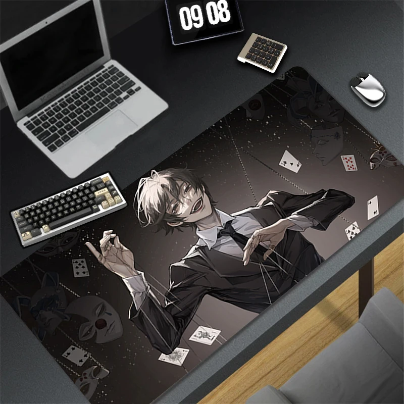 تصميم لوحة ماوس الألعاب المطاطية المضادة للانزلاق قاعدة Lord of the Mysteries حصيرة مكتبية ممتدة لألعاب ملحقات الكمبيوتر لوحة الماوس