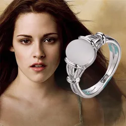 Hot Movie Twilight Bella Same Style Ring Ladies Fashion Jewelry Opal Silver Color Finger Rings for Women Party Decor