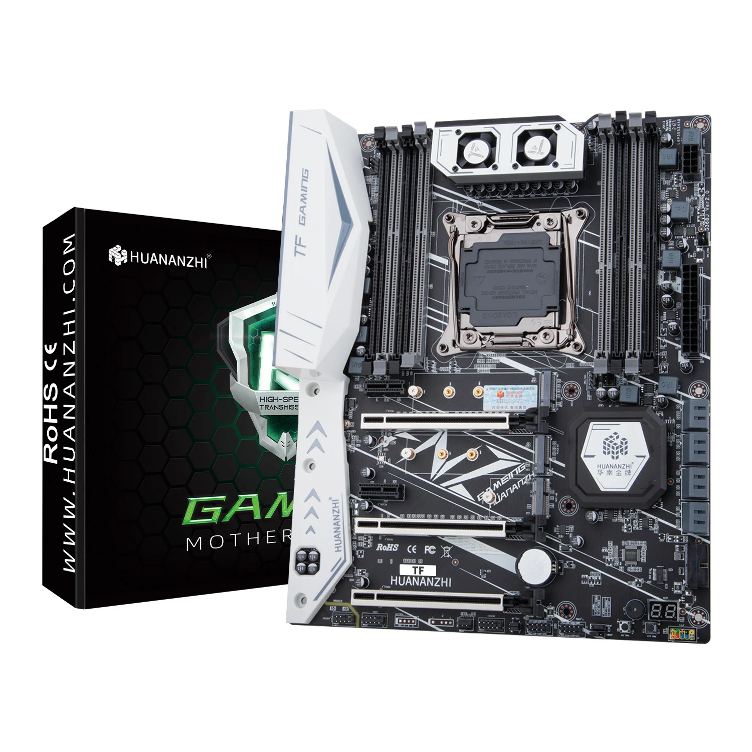 Placa-mãe HUANANZHI X99 TF, Xeon LGA 2011-3, Intel E5 2666 V3, 4x8G DDR3 RECC Conjunto de kit de combinação de memória, NVME