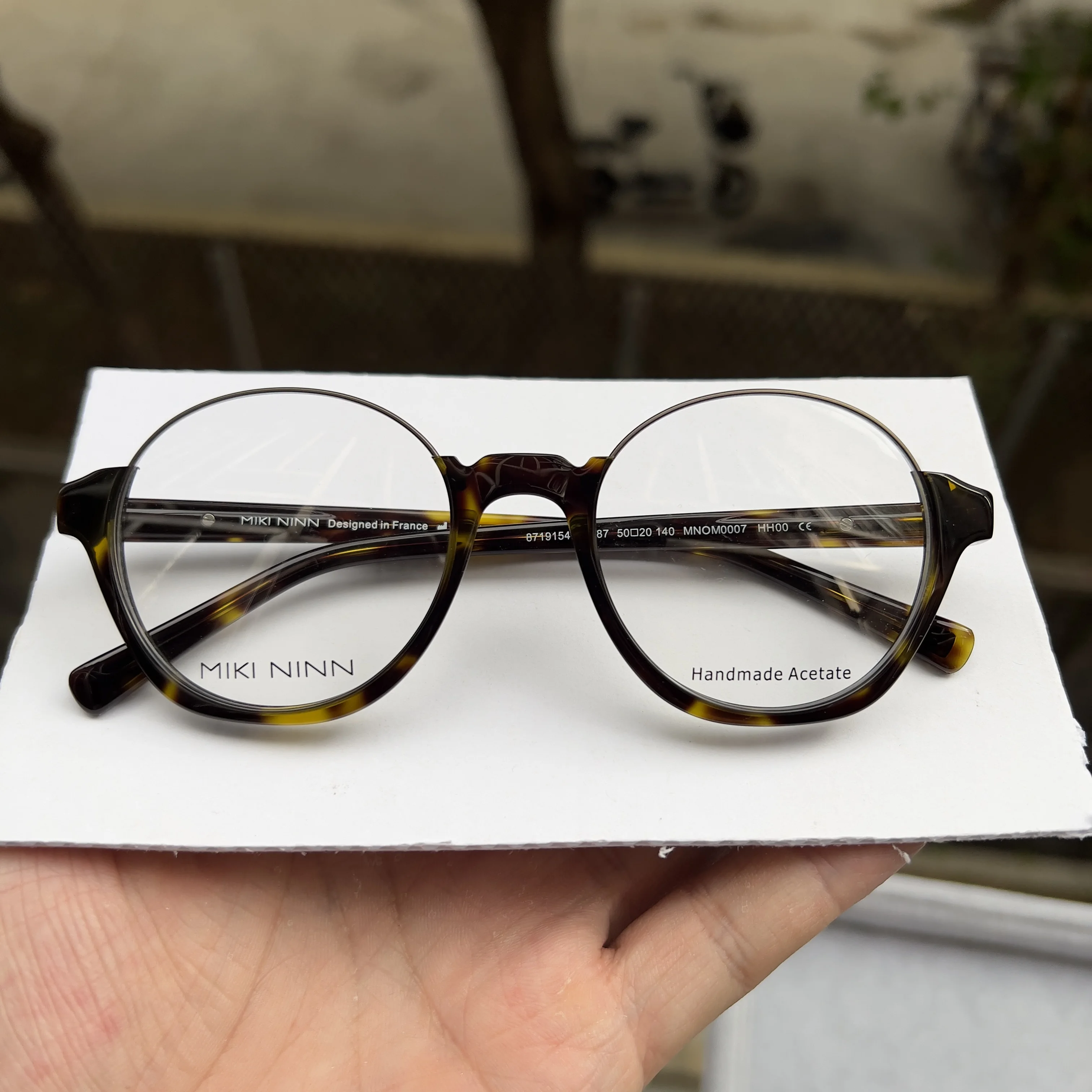 

New Arrival French Designer Vintage Style Acetate Fiber Eyeglass Frames for Myopia, Hyperopia and Progressive Lenses