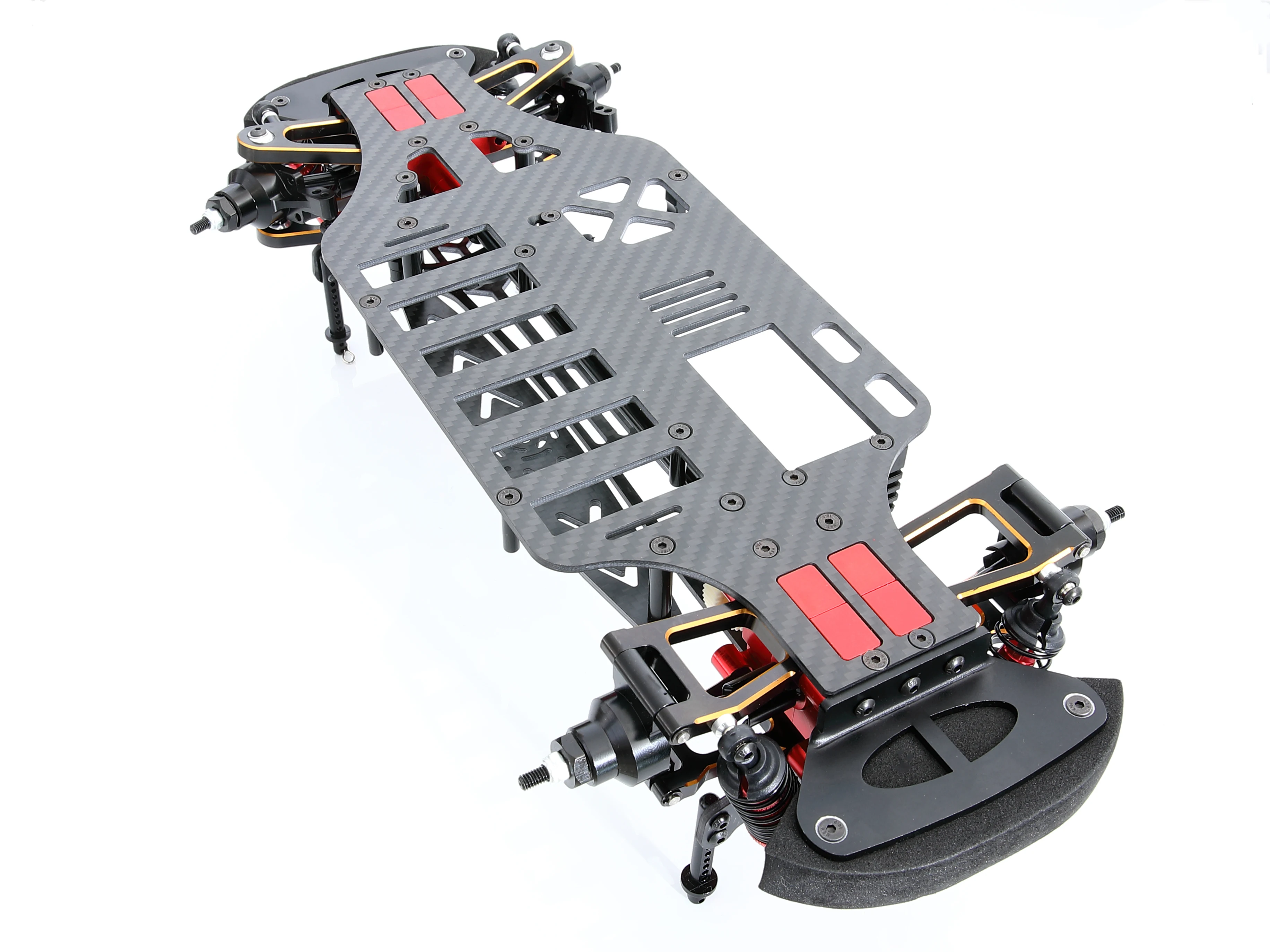 TT-01 CNC Aluminum Carbon Fiber Frame Chassis Upgrade Metal Components for 1:10 TT01 Tamiya 1/10 RC Car