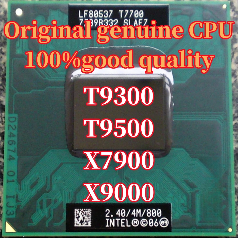 1PCS CPU T9300 T9500 X7900 X9000 riginal notebook official CPU upgrade 965/968/GL40 chip