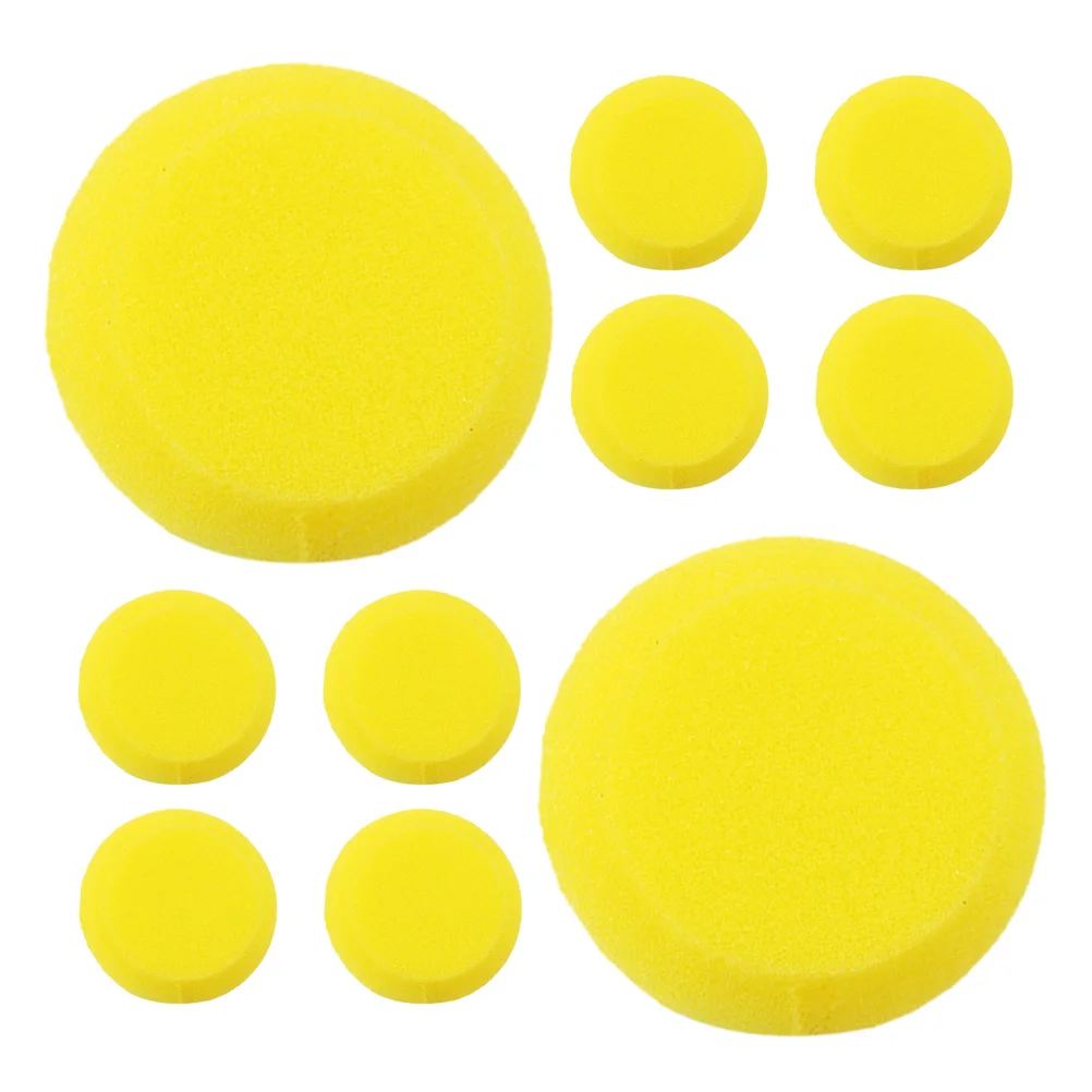 

10Pcs Kids Sponge Round Paint Brushes Soft Grip Easy Use for Doodle Painting Crafts Watercolors Pottery Clay Paint Brushes Kids