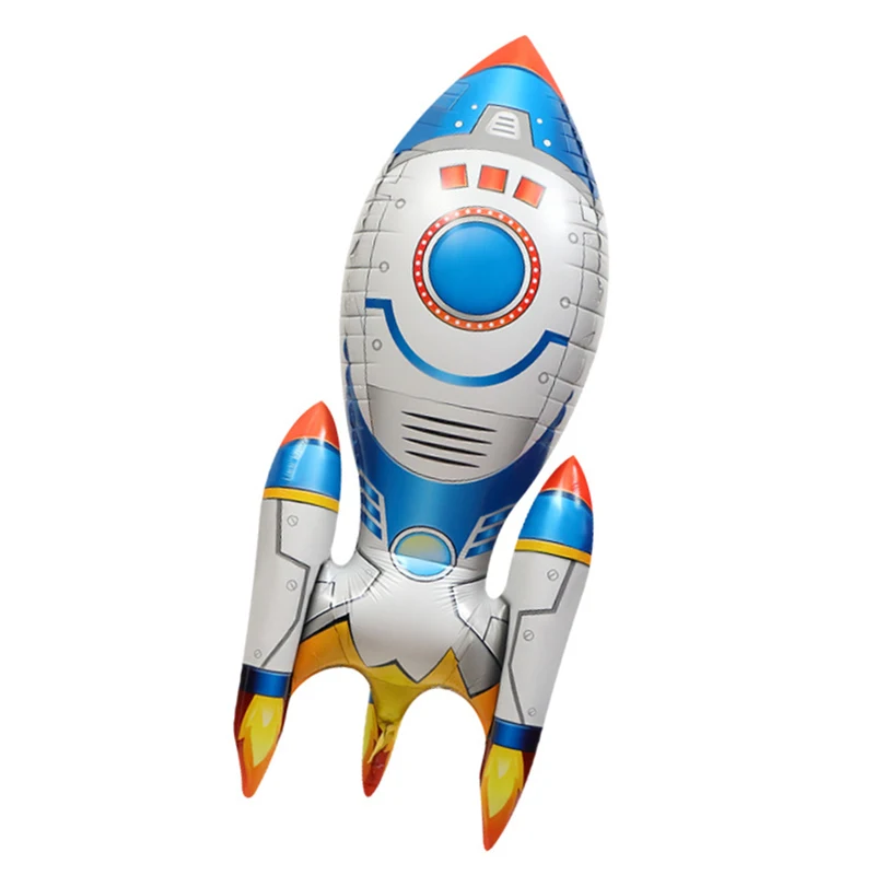3D Astronaut Foil Balloon Rocket Balloons Space Ballons For Boy Kids Astronauta Universe Series Outer Space Birthday Party Decor
