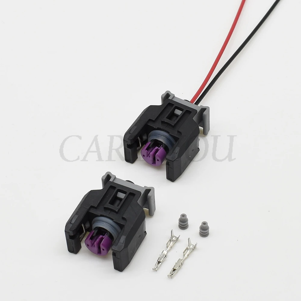 2 Pin Delphi EFI Auto Diesel Common Rail Engine H5H6 Injector Nozzle Plug Connector 13816706 And Terminals