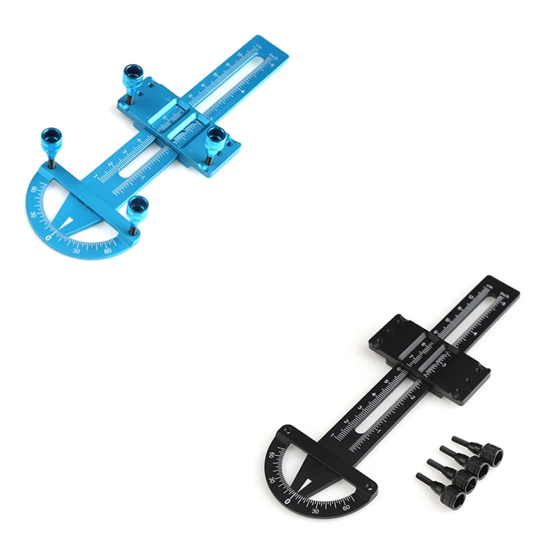 Metal Shock Absorber Ruler, Sincronizador RC Car Tool, Faixa 12cm, Fit para 1/8, 1/10, 1/12, 1/16, 1/18, 1/24