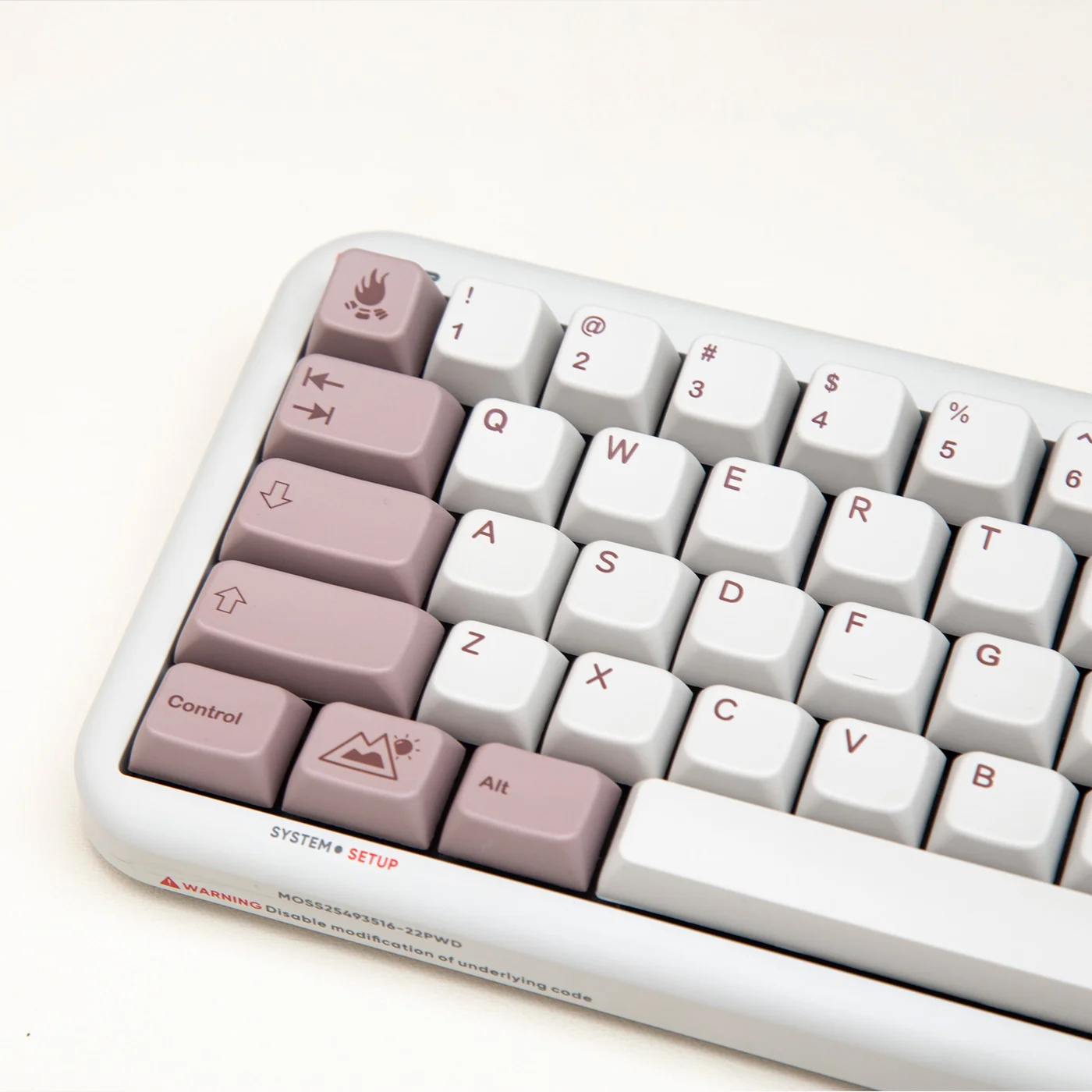 Snow night keycap winter breath MDA height toad pbt material hot sublimation, Ningzhi K75 68/87/980