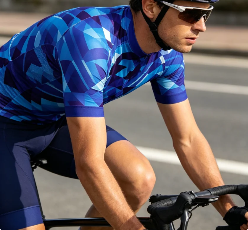 

Summer Racing Jersey Full Zipper Tight Fitting Short Sleeve Cycling Apparel Professional Outdoors Bicycle Shirts With Pocket