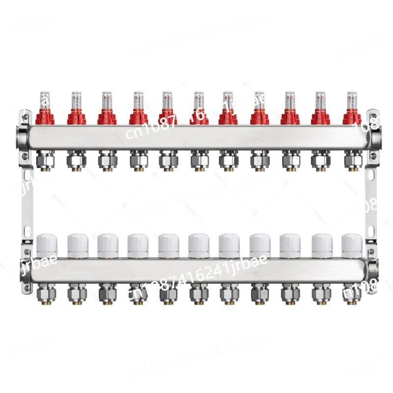 underfloor heating ufh manifold collector with flow meter topmeter for under flooring heat radiator