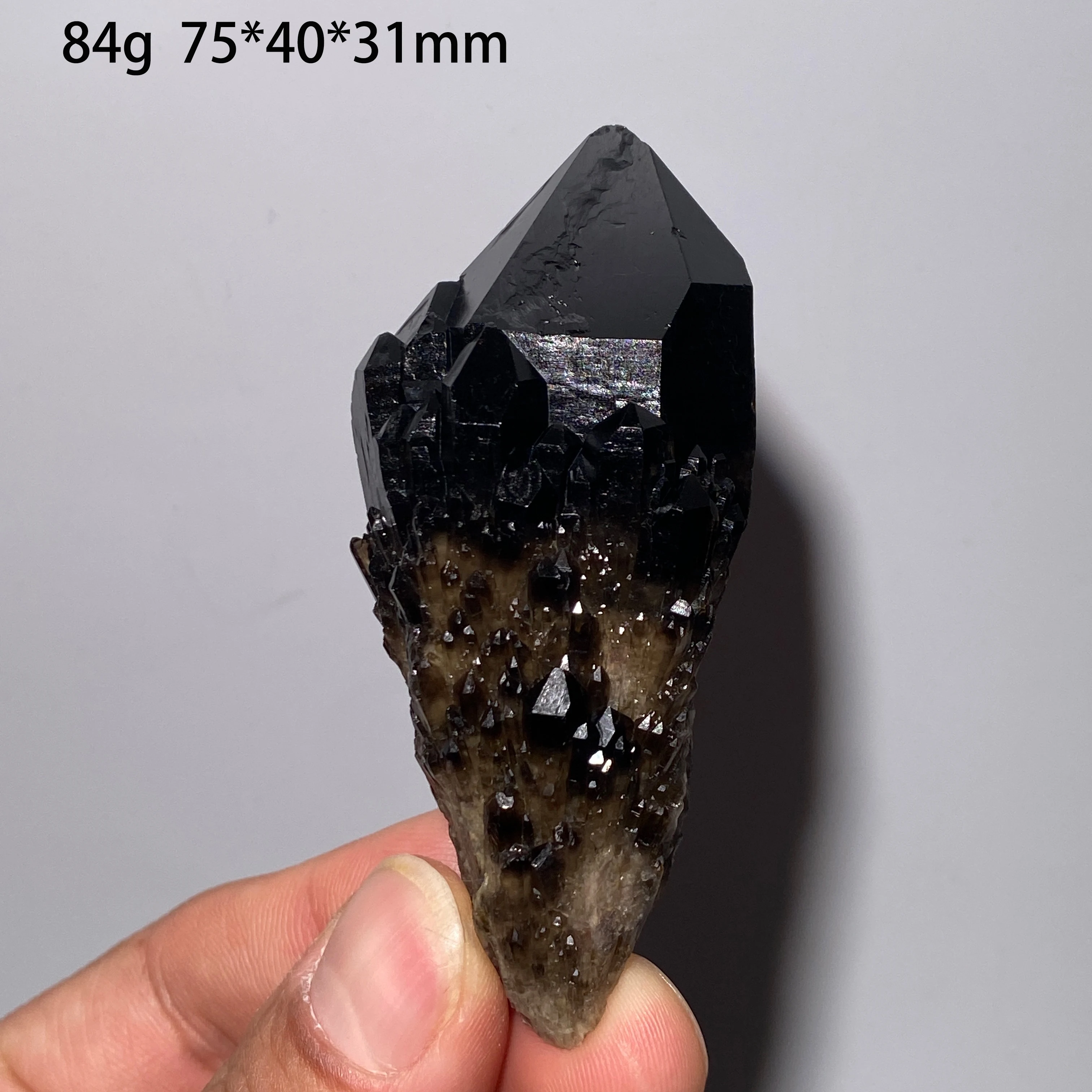 100% Natural Black Tea Crystal Pineapple Cluster Mineral Specimen Rock Decorative Quartz Healing Stone