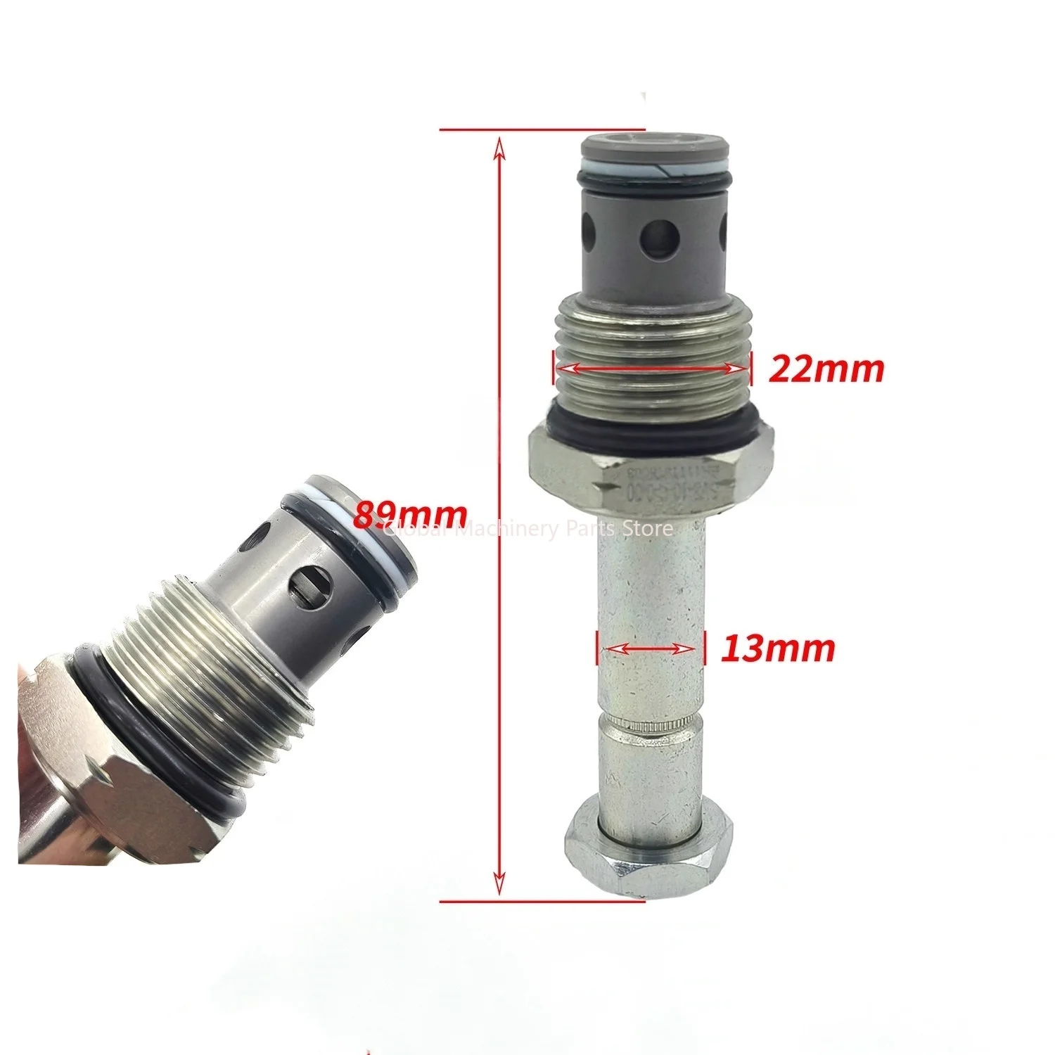 Suitable for Hydac hydraulic relief valve normally open lift solenoid valve spool switch excavator parts