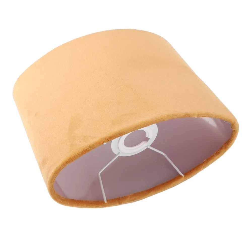 Modern Oval Shaped Lampshade Velvet Fabric 7.1 inch Height Chandelier Lamp Shades Wall Lamp Shade Wall Lamp