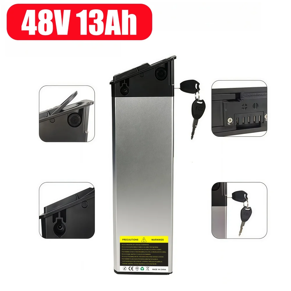Premium 48V/52V 17.5AH vervangende accu – Verbeterde versie voor DCH-009 Engwe EP-2 Pro Pro & MATE X fiets |   Inclusief 2A oplader