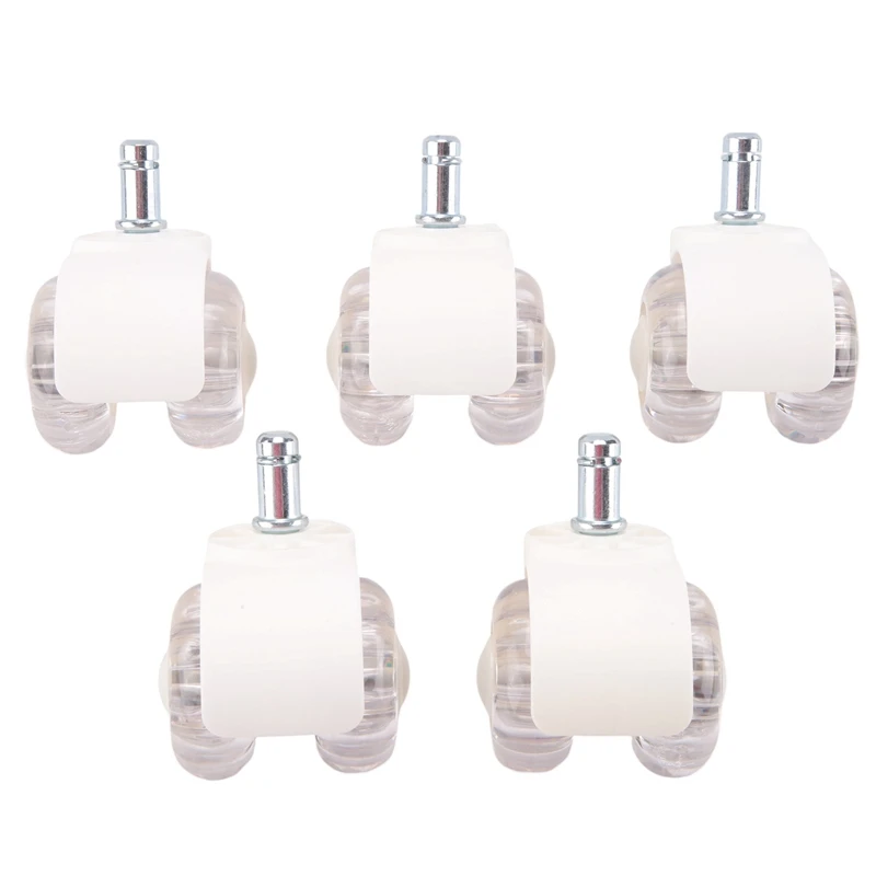 ABXH 5 peças rodízios para cadeira de escritório rodas de cadeira de mesa silenciosas resistentes de 2 polegadas rodas de ajuste universal para todos os pisos